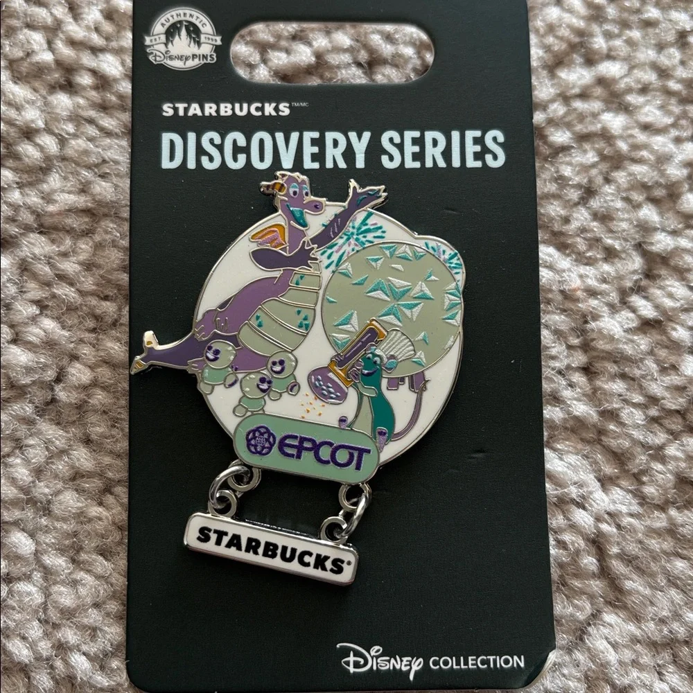Starbucks Discovery Series EPCOT Pin with Purple and Teal Design - Picture 4 of 4